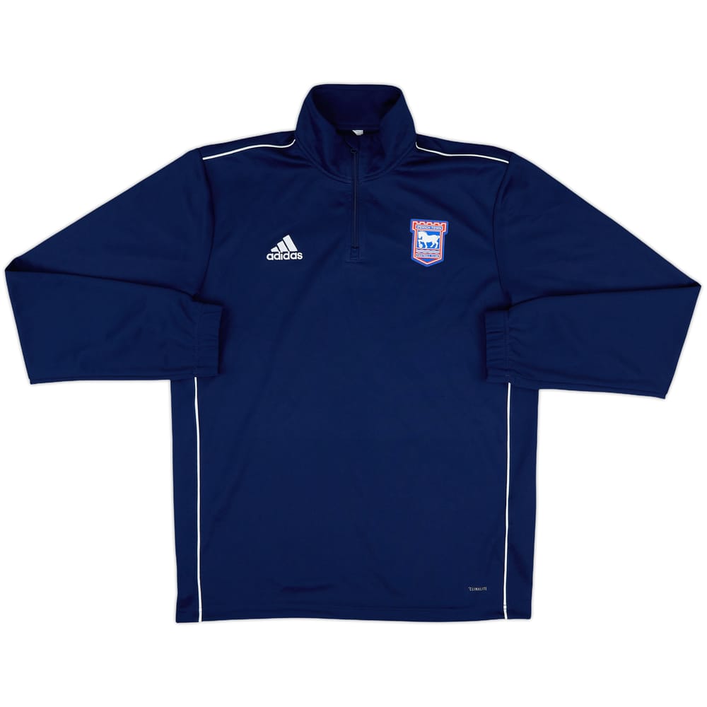 2018-19 adidas 1/4 Zip Sweat Top (Ipswich) - 9/10 - (M)