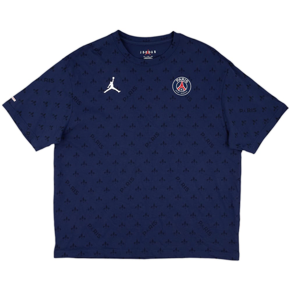 2021-22 Paris Saint-Germain Nike Jordan Cotton Tee - 9/10 - (XL)