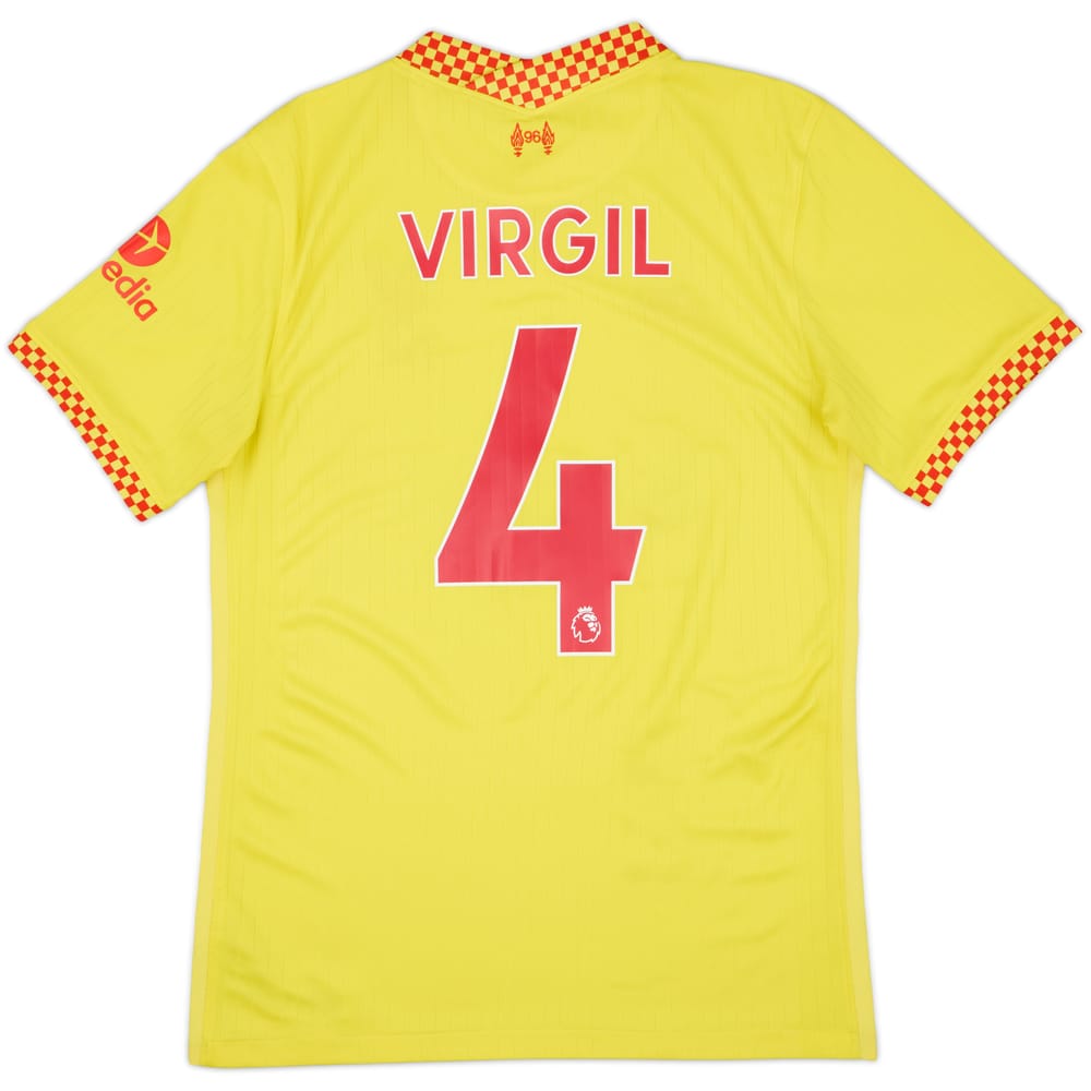 2021-22 Liverpool Third Shirt Virgil #4 - 7/10 - (S)