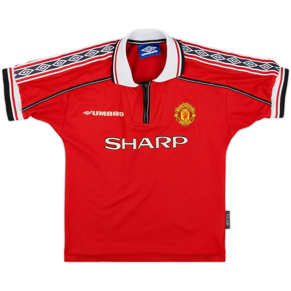 1998-00 Manchester United Home Shirt - 7/10 - (S.Boys)