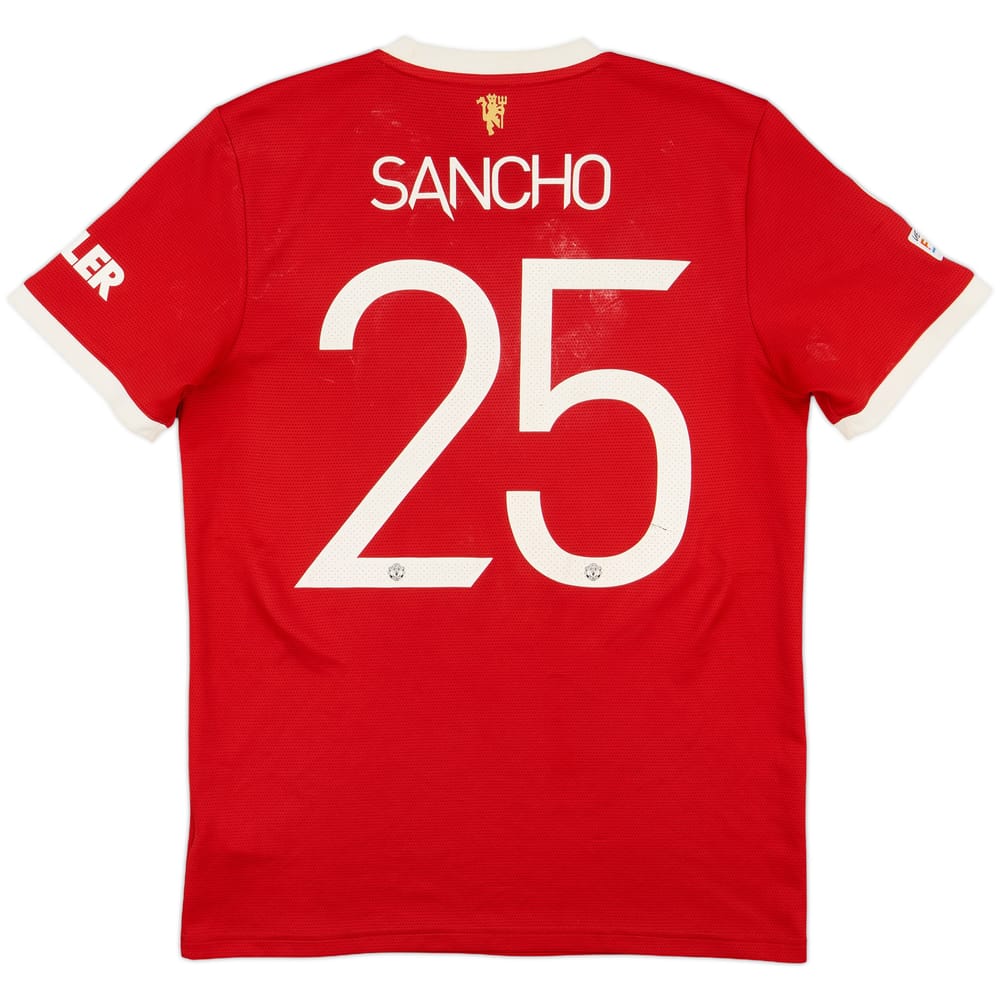 2021-22 Manchester United Home Shirt Sancho #25 - 4/10 - (M)