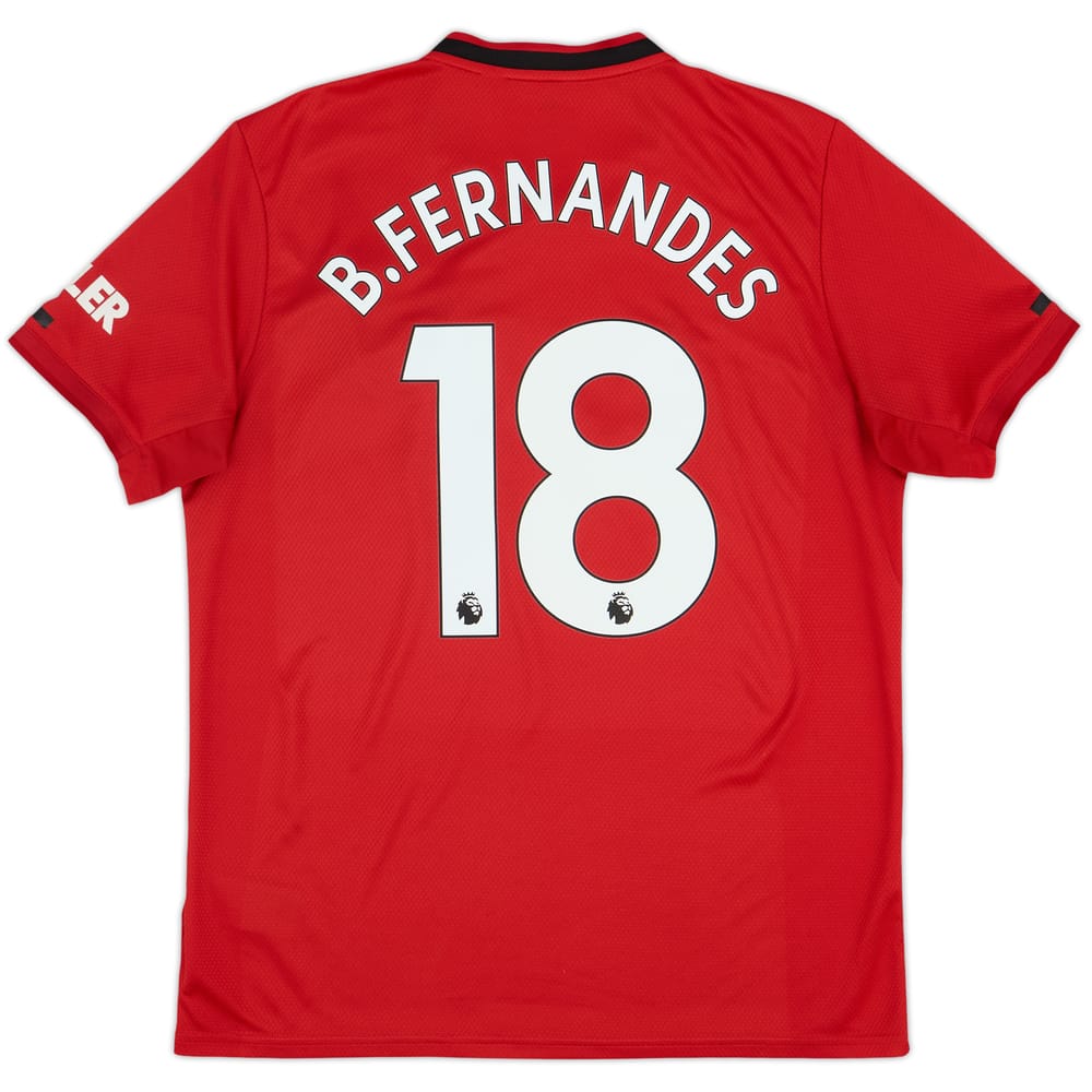 2019-20 Manchester United Home Shirt B.Fernandes #18 - 6/10 - (L)