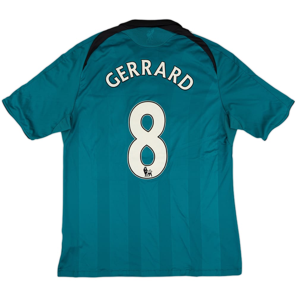 2008-09 Liverpool Third Shirt Gerrard #8 - 7/10 - (XL)
