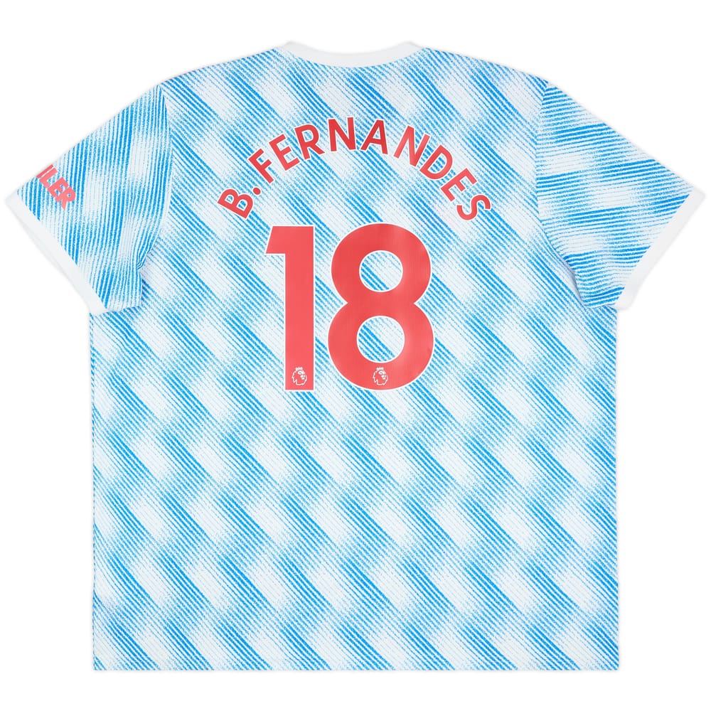 2021-22 Manchester United Away Shirt B.Fernandes #18 - 10/10 - (3XL)