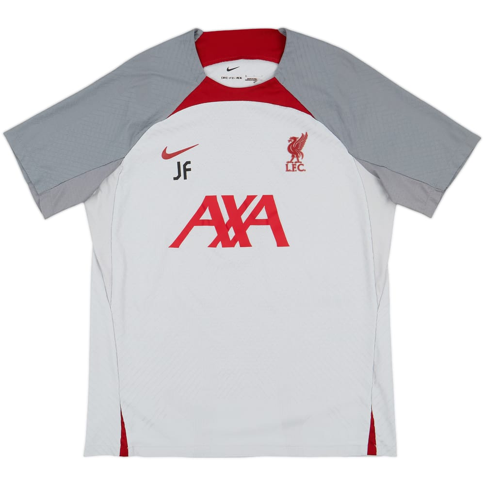 2022-23 Liverpool Staff Issue Nike Training Shirt 'JF' - 9/10 - (L)