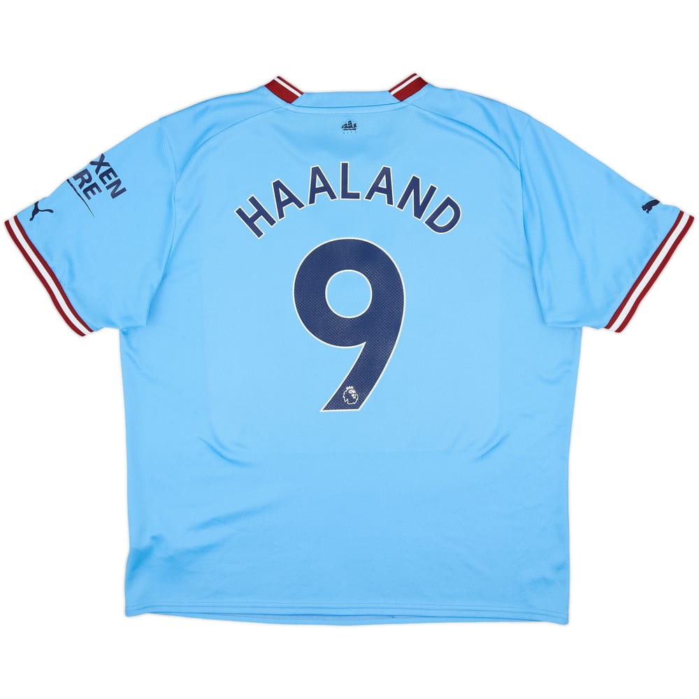 Camiseta de local del Manchester City 2022-23 Haaland #9 - 8/10 - (XL)