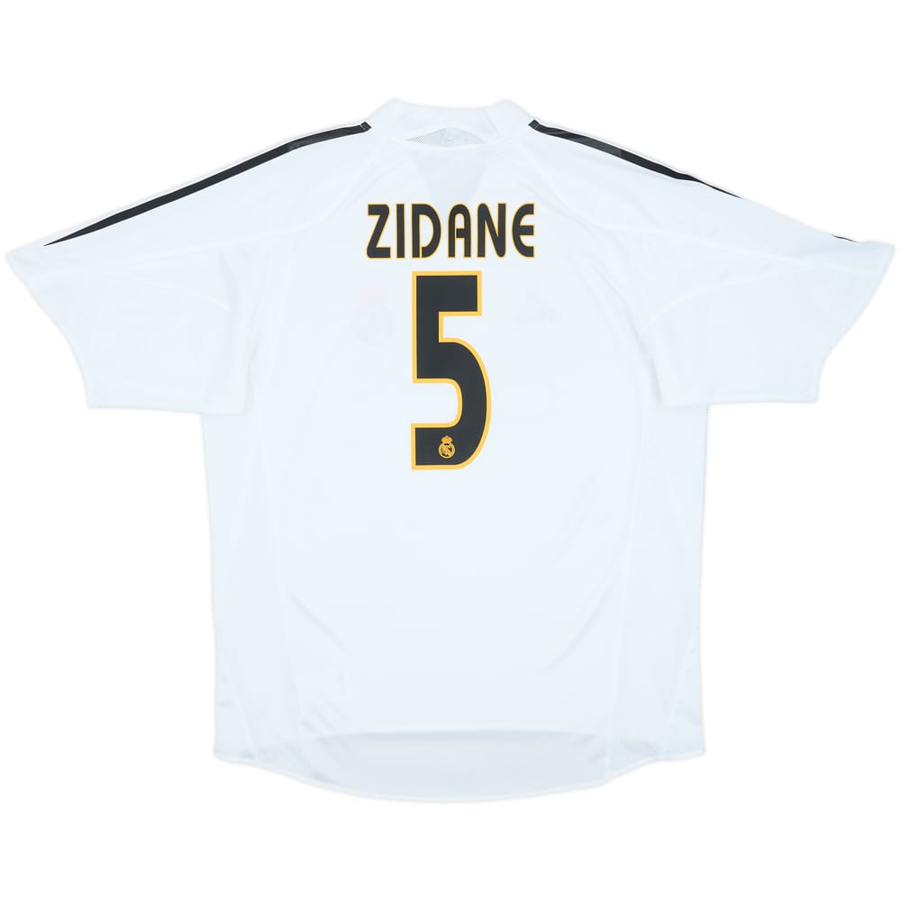 2004-05 Real Madrid Camiseta Local Zidane #5 - 6/10 - (L)