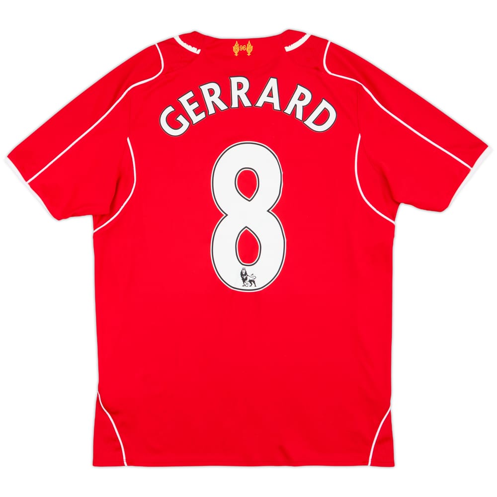 2014-15 Liverpool Home Shirt Gerrard #8 - 6/10 - (M)