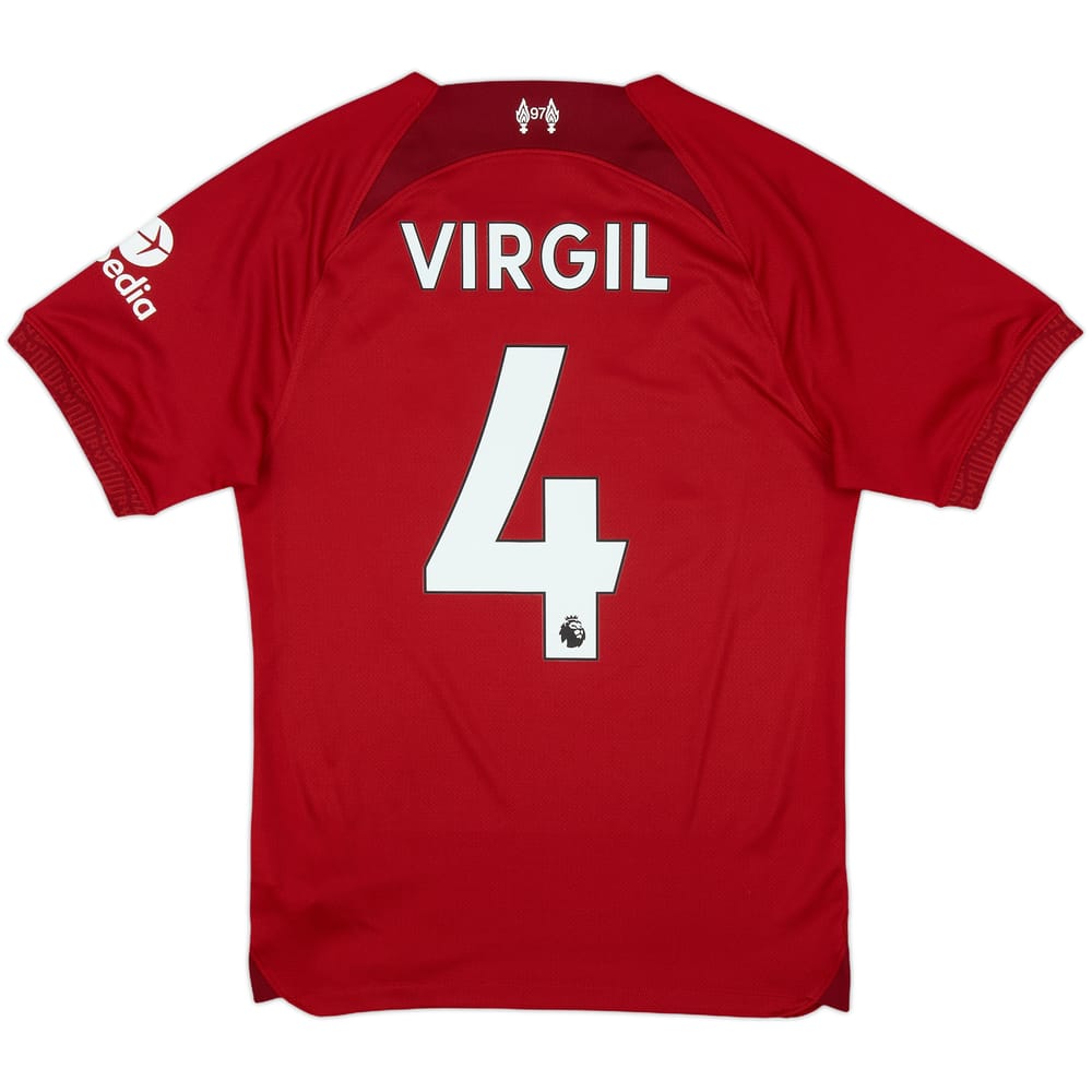 2022-23 Liverpool Home Shirt Virgil #4 - 10/10 - (XS)