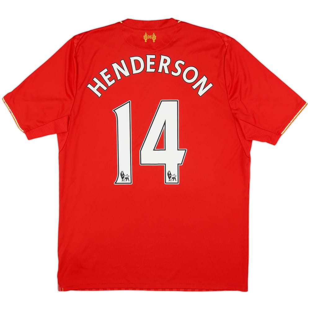 2015-16 Liverpool Home Shirt Henderson #14 - 4/10 - (M)