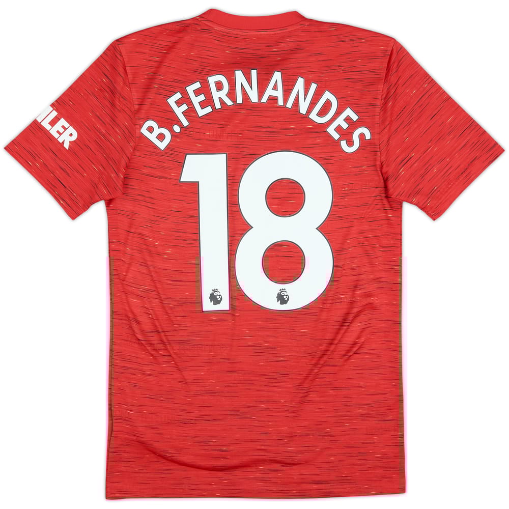 2020-21 Manchester United Home Shirt B.Fernandes #18 - 10/10 - (XS)