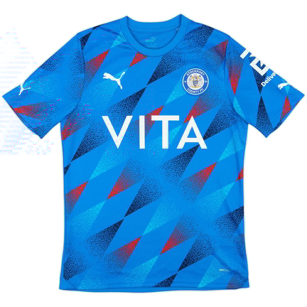 2023-24 Stockport County Home Shirt - 9/10 - (M)