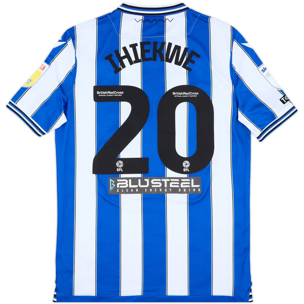 2022-23 Sheffield Wednesday Match Issue Squad Signed Home Shirt Ihiekwe #20