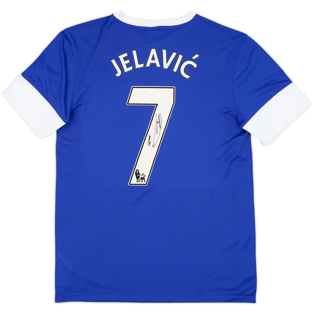 2012-13 Everton Signed Home Shirt Jelavic #7 - 8/10 - (M)