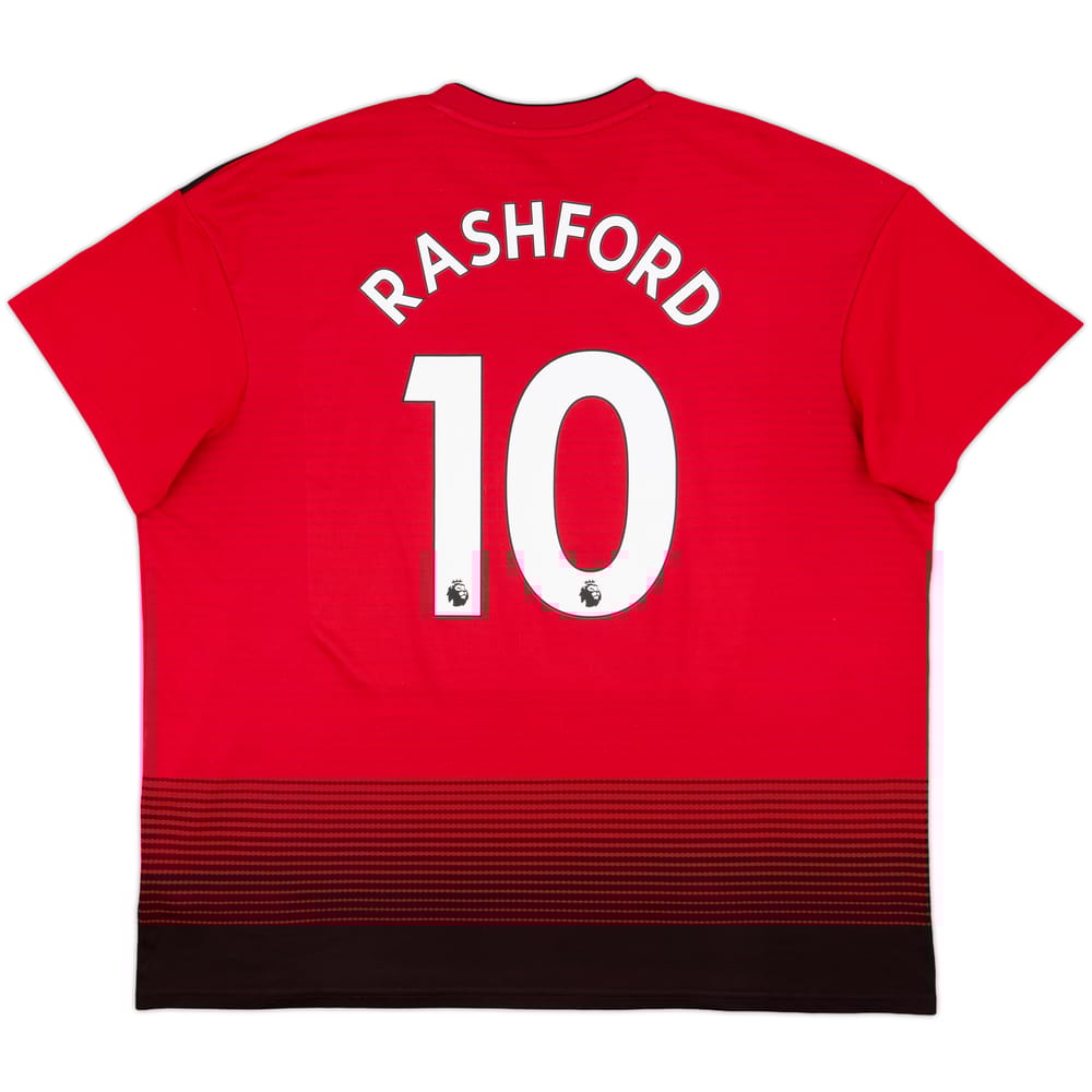 2018-19 Manchester United Home Shirt Rashford #10 - 8/10 - (XXL)