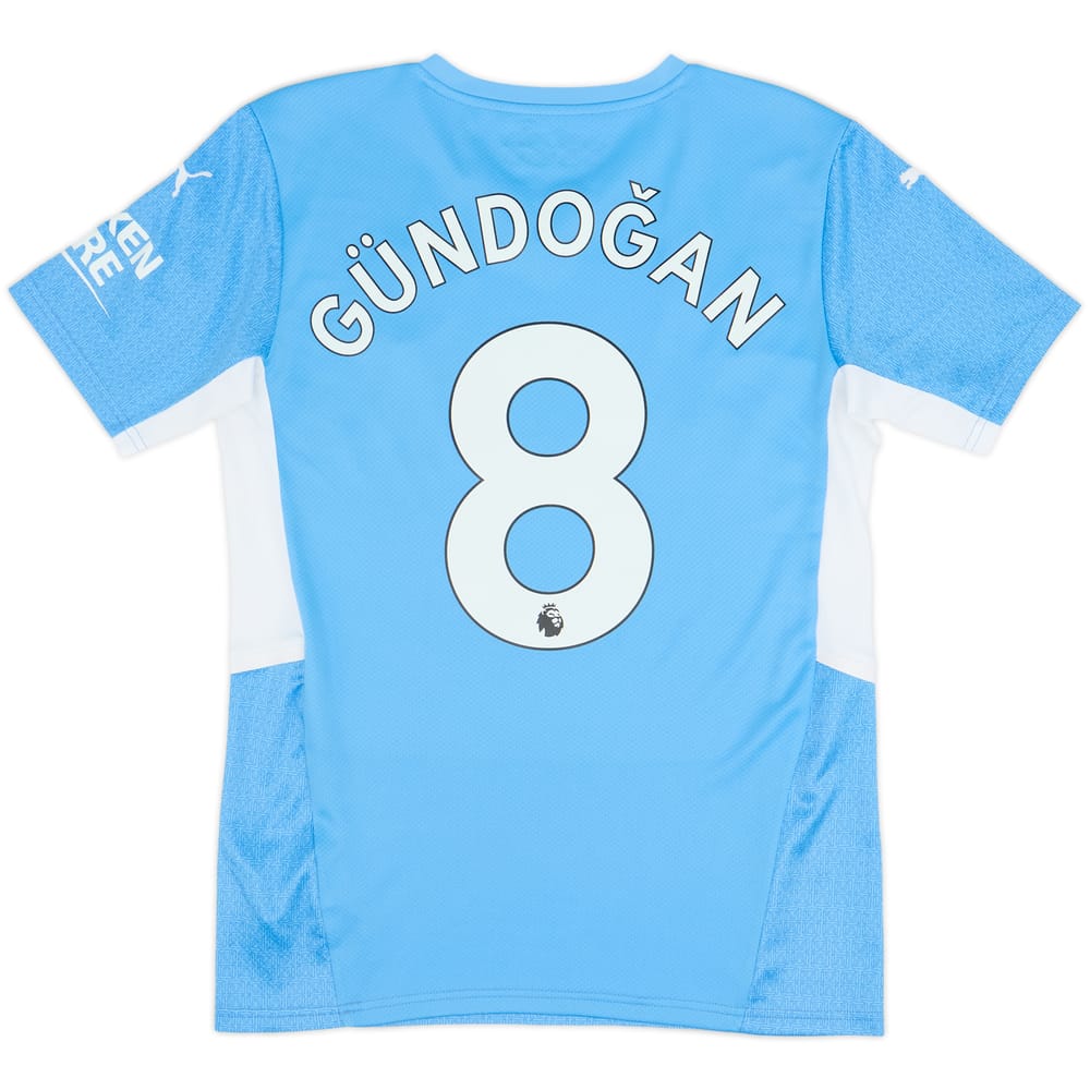 2021-22 Manchester City Home Shirt Gundogan #8 - 10/10 - (S)