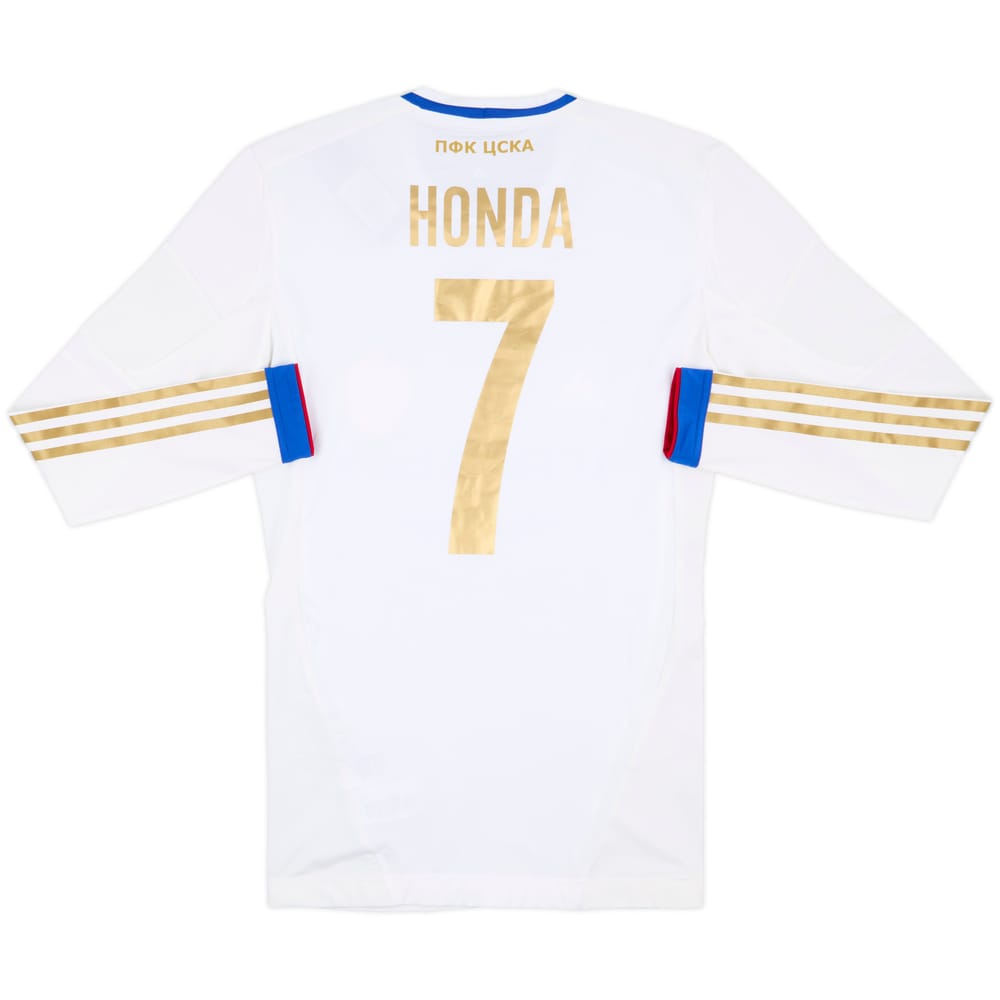 2012 CSKA Moscow Player Issue TechFit Home L/S Shirt Honda #7 (S)