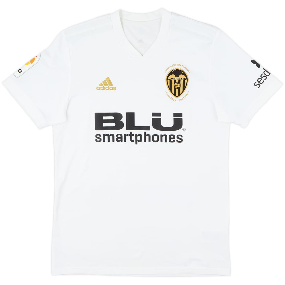 2018-19 Valencia Centenary Home Shirt - 9/10 - (S)
