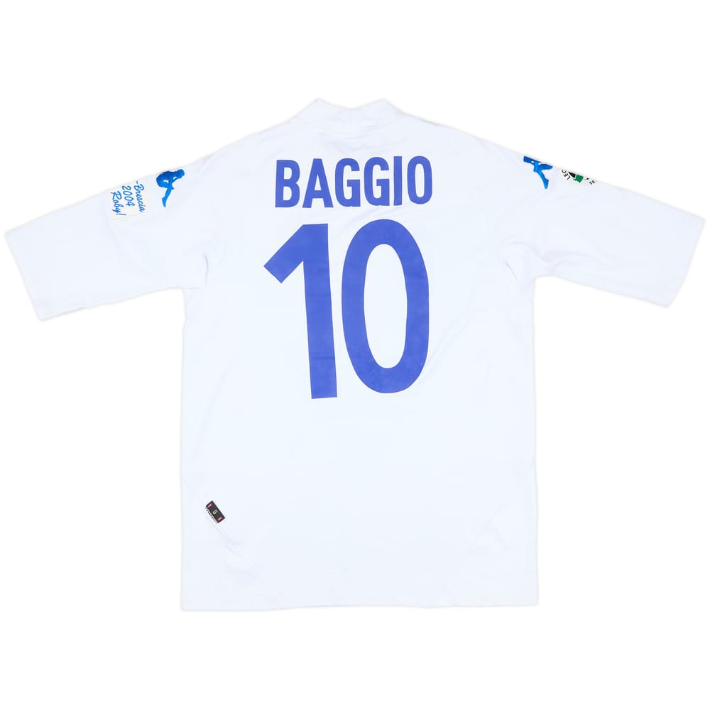 2003-04 Brescia Special 'Grazie Roby' Away Shirt Baggio #10 - 7/10 - (S)