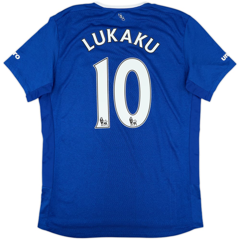 2015-16 Everton Home Shirt Lukaku #10 - 7/10 - (L)