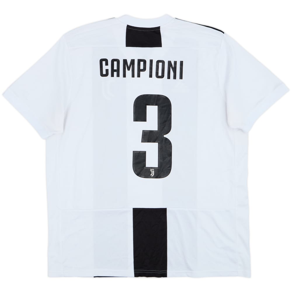 2018-19 Juventus Home Shirt Campioni #3 - 9/10 - (XL)