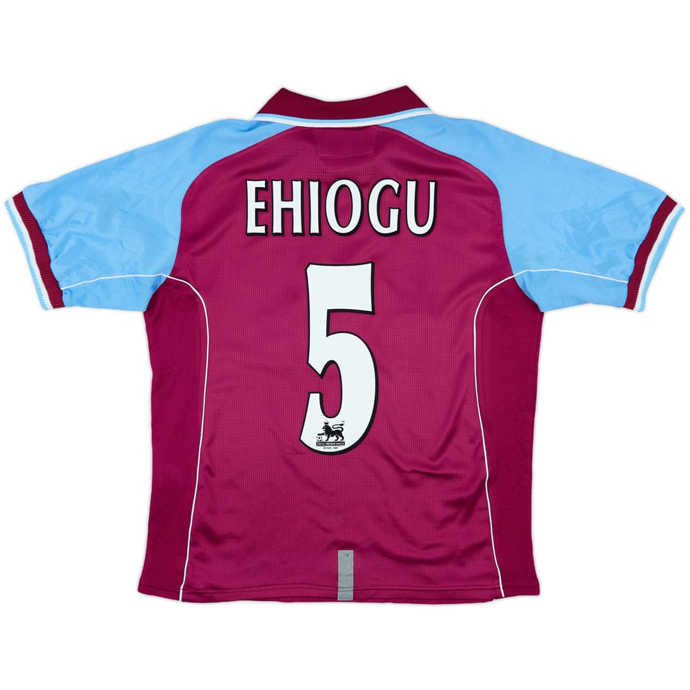 2000-01 Aston Villa Home Shirt Ehiogu #5 - 8/10 - (S)
