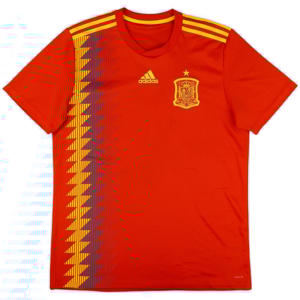 2018-19 Spain Home Shirt - 7/10 - (L)