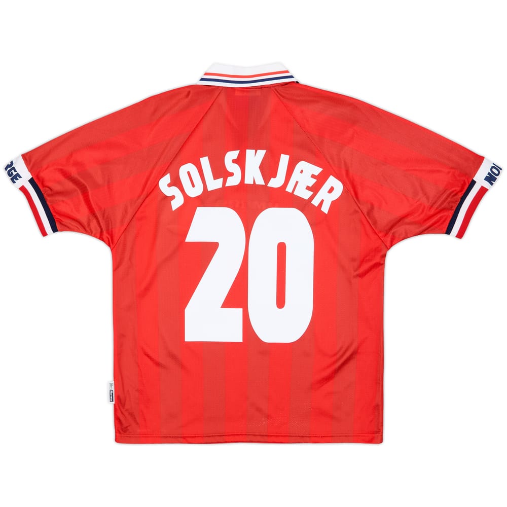 1998-00 Norway Home Shirt Solskjaer #20 - 10/10 - (Y)
