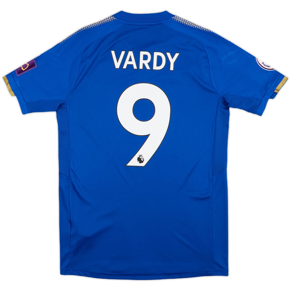 2017-18 Leicester Home Shirt Vardy #9 - 9/10 - (S)