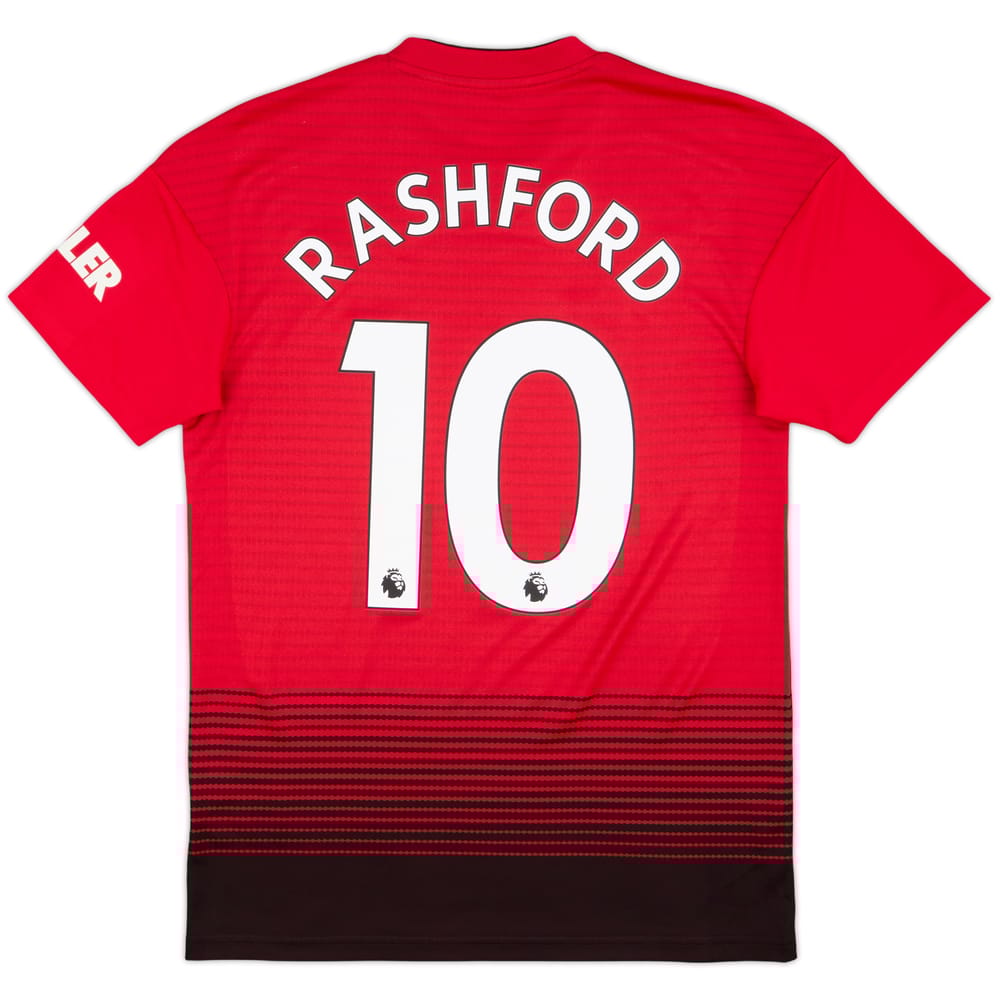 2018-19 Manchester United Home Shirt Rashford #10 - 9/10 - (S)