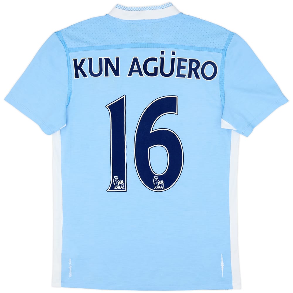 2011-12 Manchester City Home Shirt Kun Aguero #16 - 5/10 - (M)