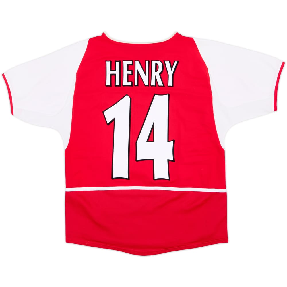 2002-04 Arsenal Home Shirt Henry #14 - 8/10 - (L.Boys)
