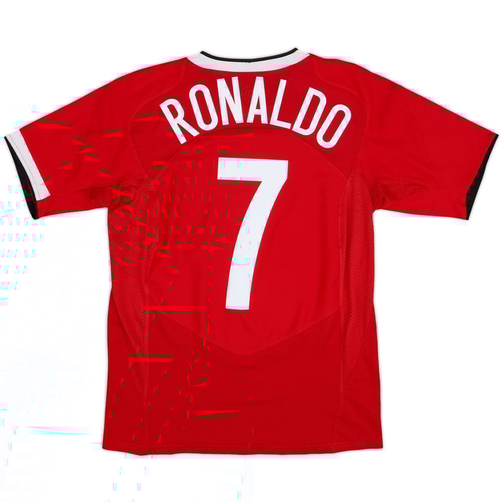 2004-06 Manchester United Home Shirt Ronaldo #7 - 10/10 - (XL.Boys)