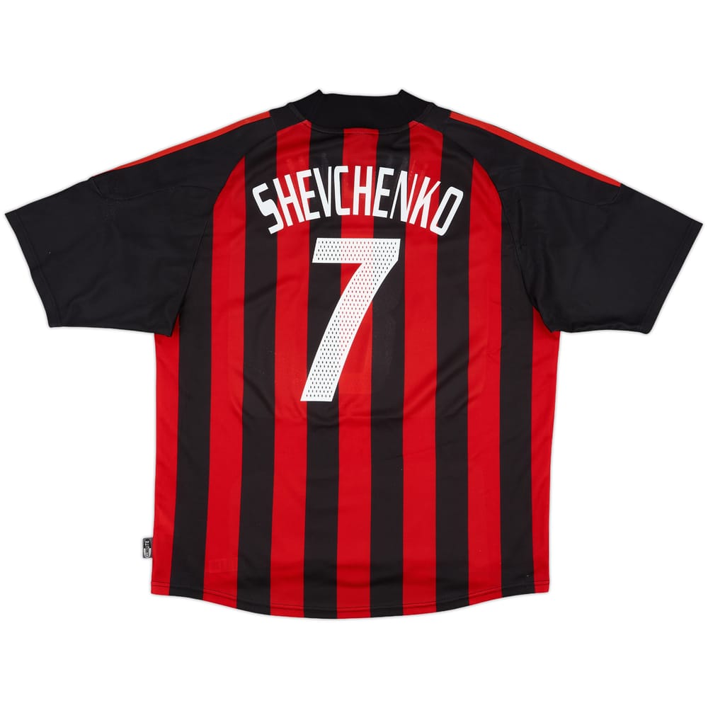 2002-03 AC Milan Home Shirt Shevchenko #7 - 6/10 - (XL)