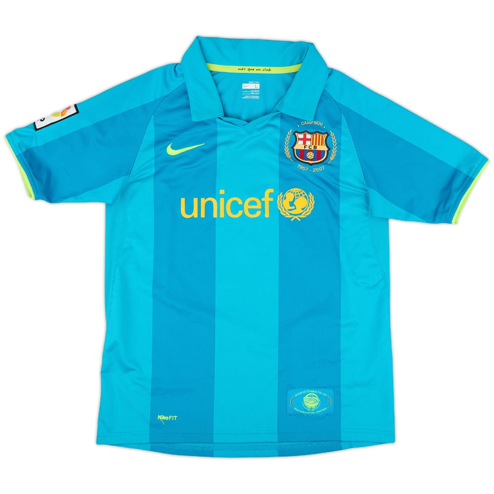 2007-09 Barcelona Away Shirt - 9/10 - (L.Boys)
