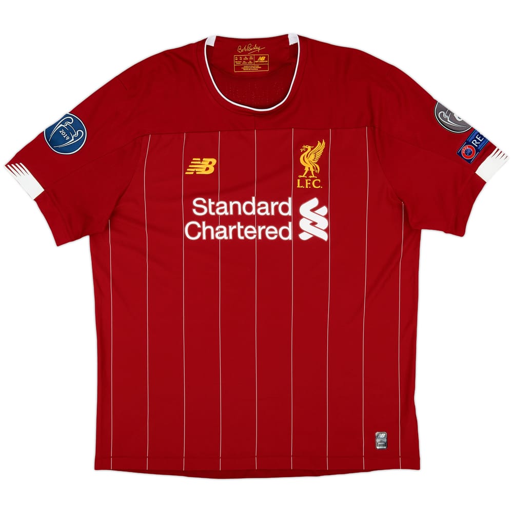 2019-20 Liverpool Home Shirt Champions of Europe #6 - 9/10 - (XL)