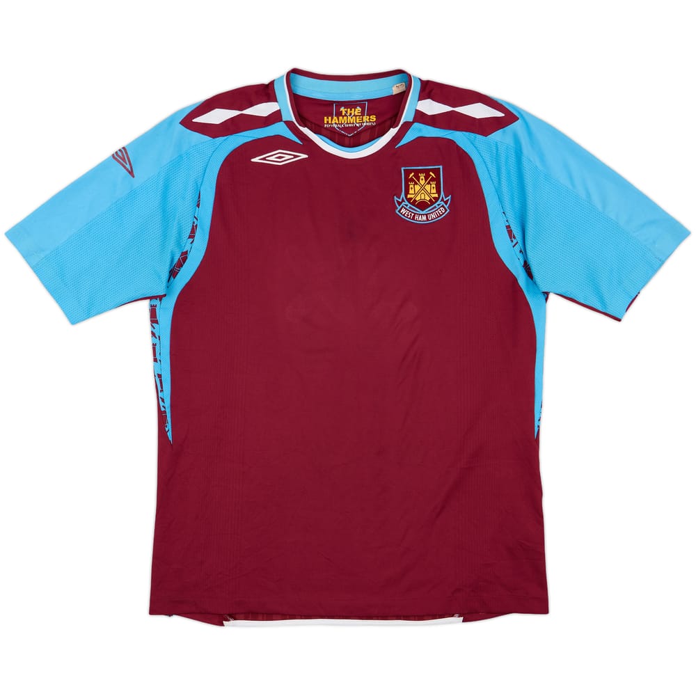 2007-08 West Ham Home Shirt - 4/10 - (L)