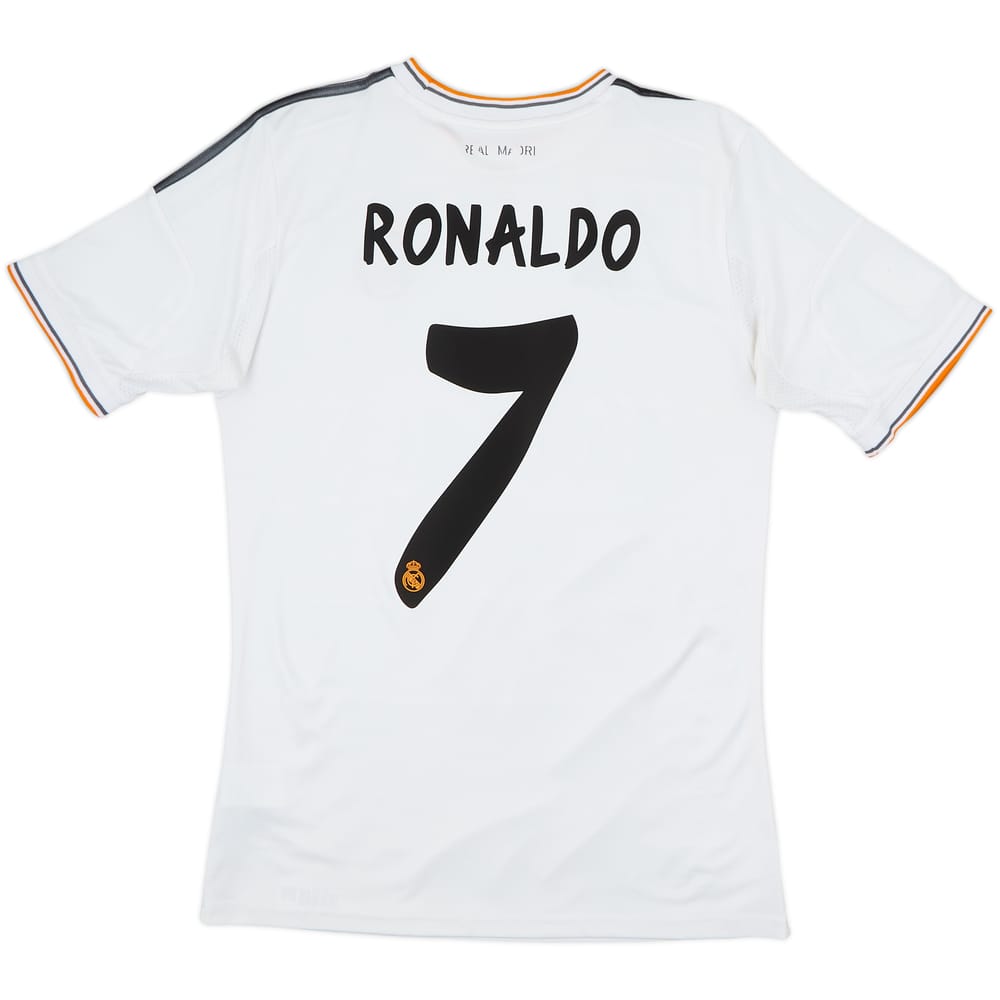 2013-14 Real Madrid Home Shirt Ronaldo #7 - 6/10 - (XL.Boys)