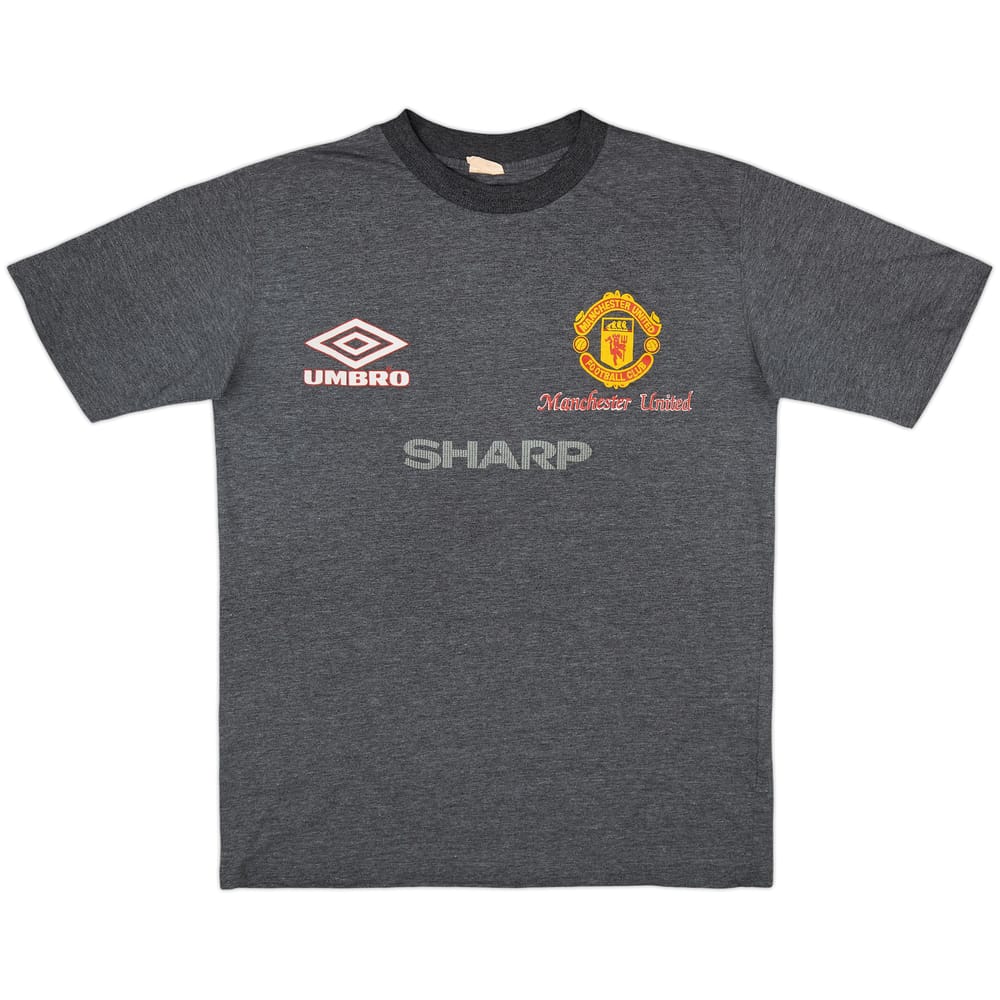 1995-96 Manchester United Umbro Cotton Tee - 8/10 - (L)