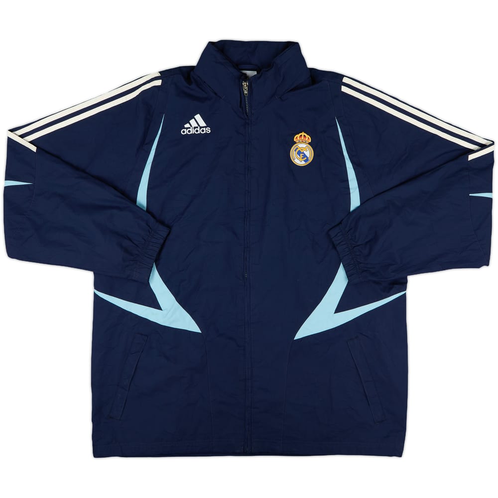 2007-08 Real Madrid adidas Hooded Rain Jacket - 8/10 - (L)