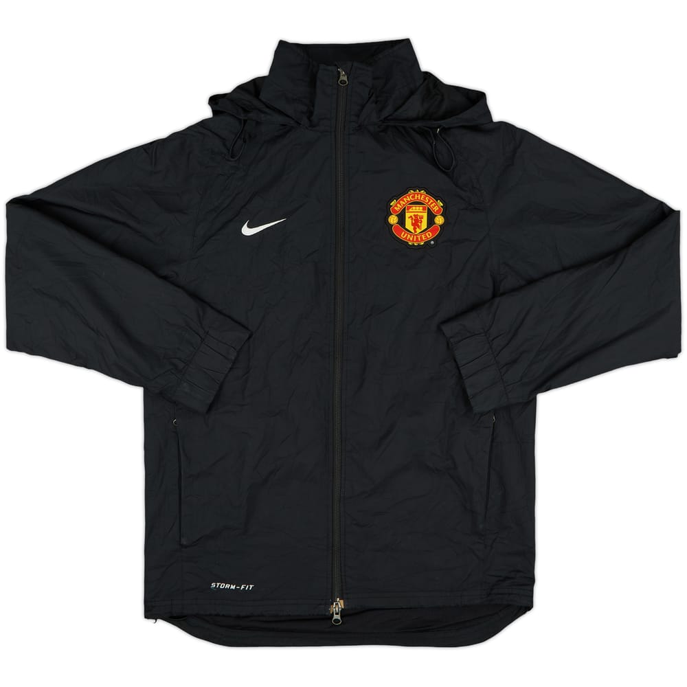 2010-11 Manchester United Nike Hooded Rain Jacket - 8/10 - (S)