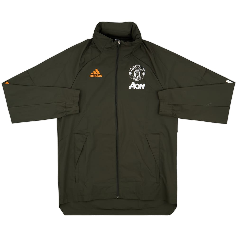 2020-21 Manchester United adidas Hooded Rain Jacket - 10/10 - (M)
