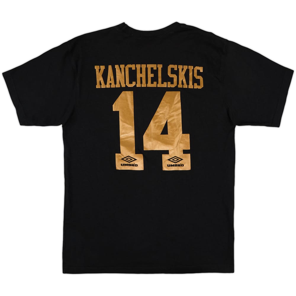 1994-96 Manchester United Umbro Graphic Tee Kanchelskis #14 - 8/10 - (L)