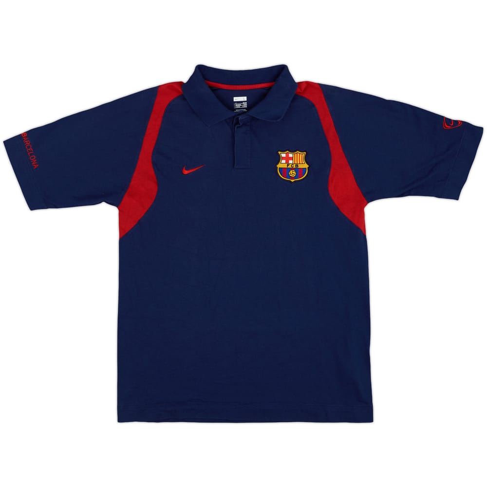 2007-08 Barcelona Nike Polo Shirt - 9/10 - (L)