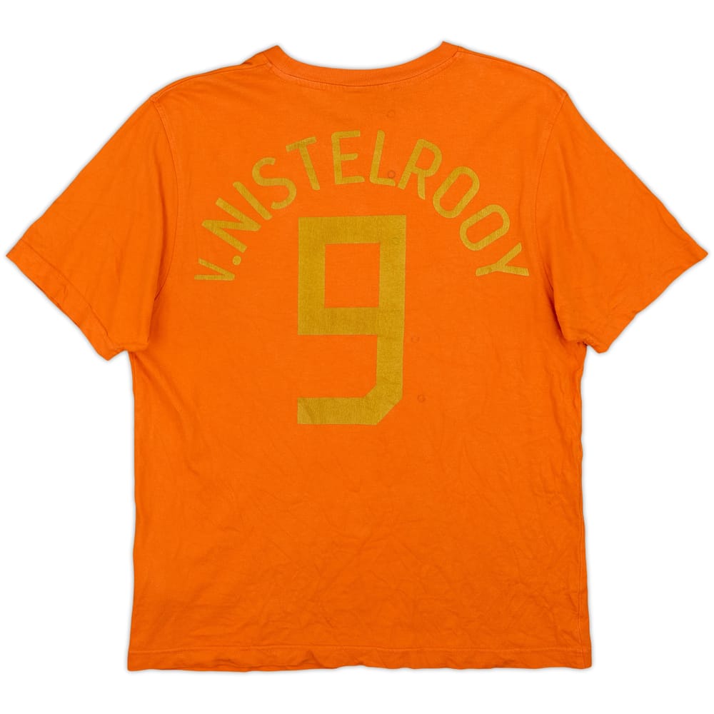 2006-07 Netherlands Nike Graphic Tee v.Nistelrooy #9 - 5/10 - (M)