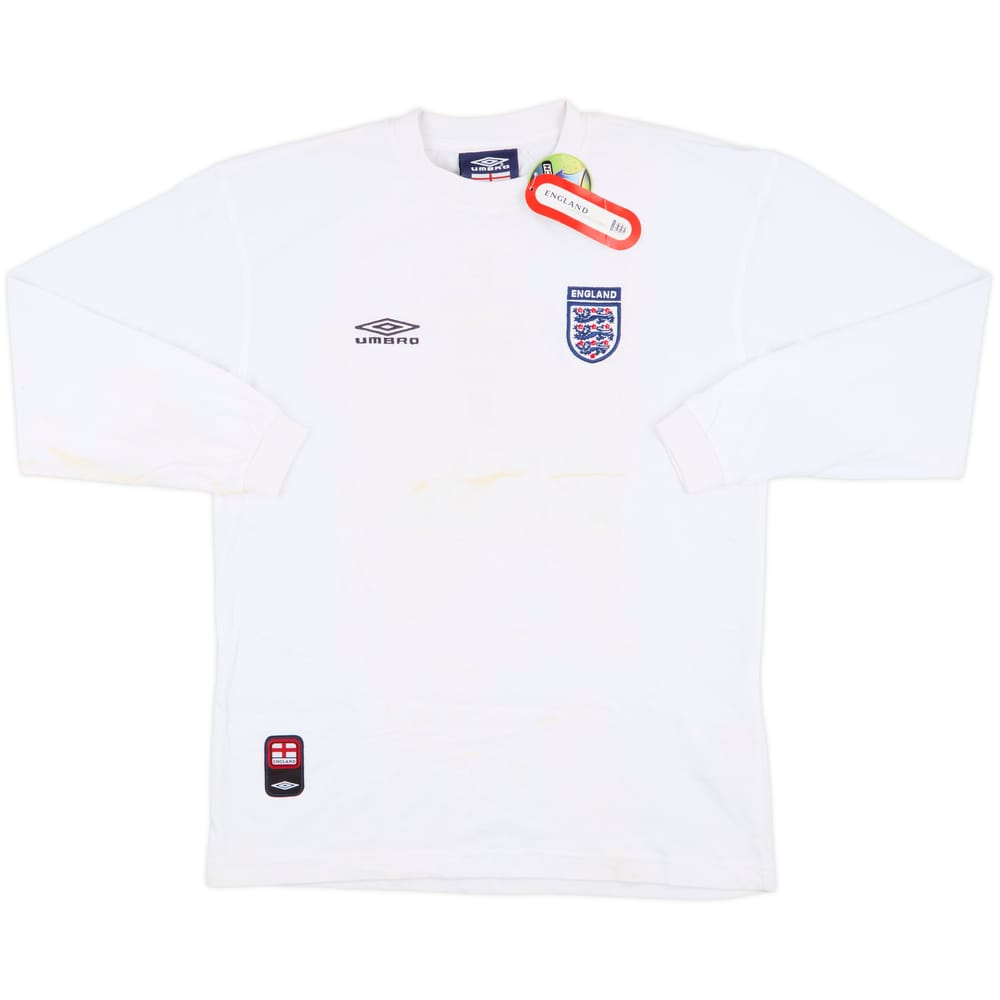 2000s England Umbro Cotton L/S Tee (S)