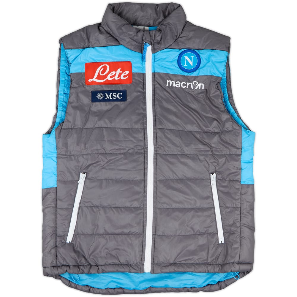 2014-15 Napoli Macron Padded Gilet - 8/10 - (L)