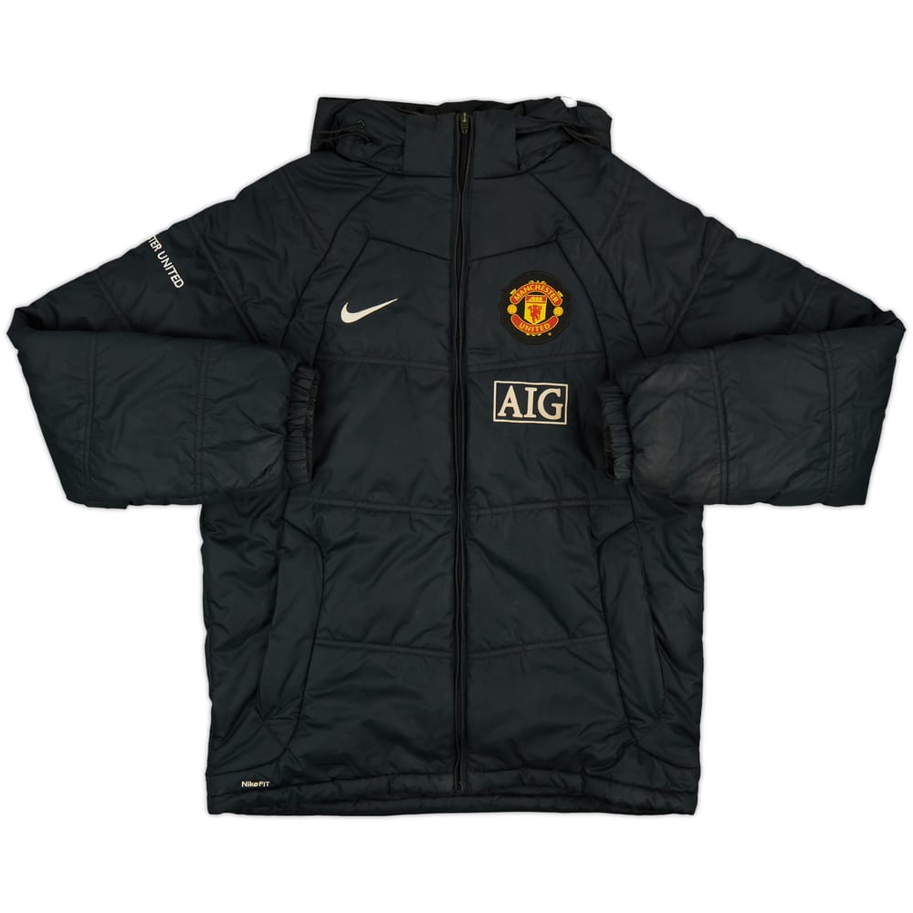 2008-09 Manchester United Nike Padded Bench Coat - 7/10 - (M)