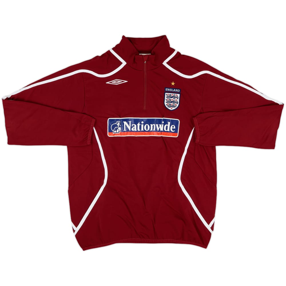 2007-09 England Umbro 1/4 Zip Drill Top - 8/10 - (L)