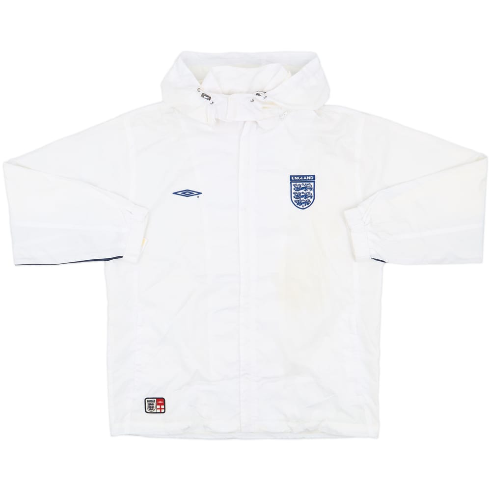 2002 England Umbro Hooded Rain Jacket - 8/10 - (M)